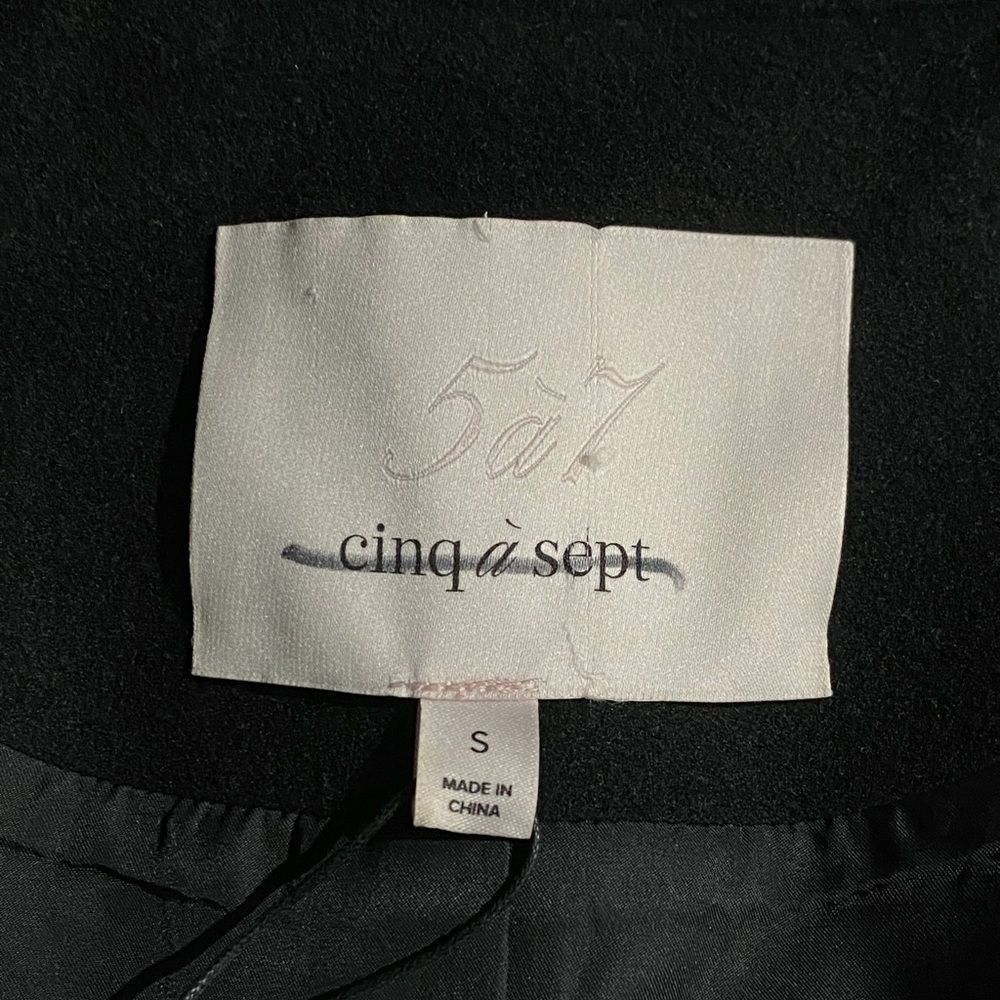 Cinq à Sept Roxie Lace-Trim Tailored Coat size S - Picture 16 of 16
